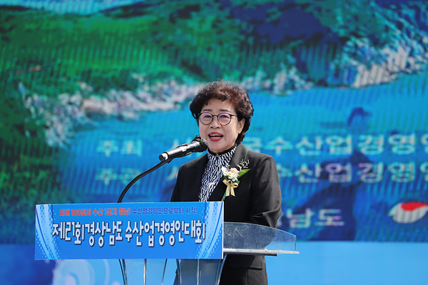 김미옥 통영시의회 의장.