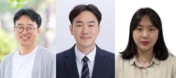 경상국립대학교 해양생명과학과 박찬일 교수, 김승현 교수, 손민영 연구교수(왼쪽부터)